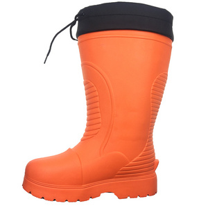 Wholesale non slip cheap ultra lightweight men rain boots eva wellington boots for work