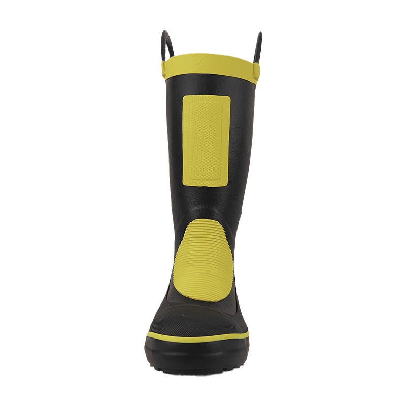 Durable Anti-slip Rain Boots with Steel Toe Safety Shoes for Construction and Industry