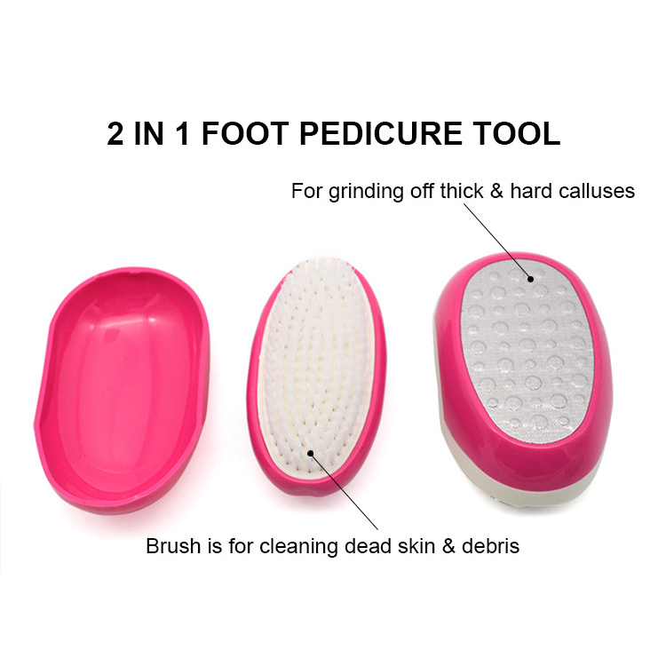 Wholesale feet care pedicure tool stainless steel multifunctional hard skin callus remover foot file