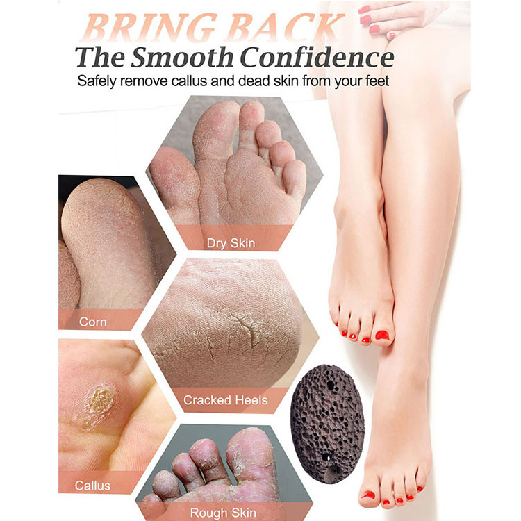 Professional lava pumice stone natural volcanic stone feet cleaning exfoliating scrub for callus remover foot file