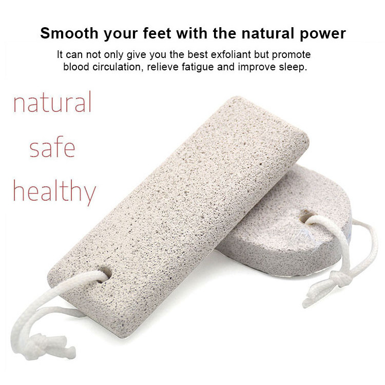 Hot Sales Foot Scrubber Pedicure Exfoliation Tool Natural Earth Lava Pumice Stone Cracked Heels Foot File