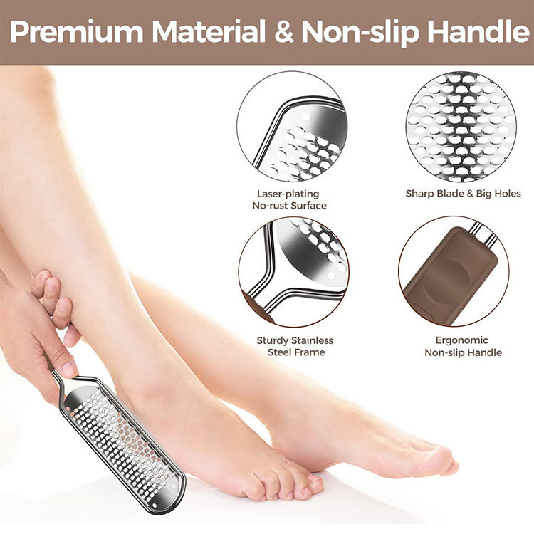 High Quality Big Size Stainless Steel Foot File Spa Pedicure Tools Colossal Feet Rasp Callus Remover