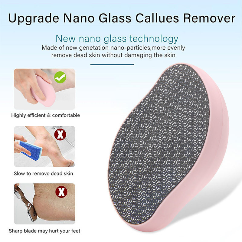 Wholesale Professional Nano Glass Material Foot Rasp Callus Remover Crystal Foot File for Dead Skin Crack Heels Beech