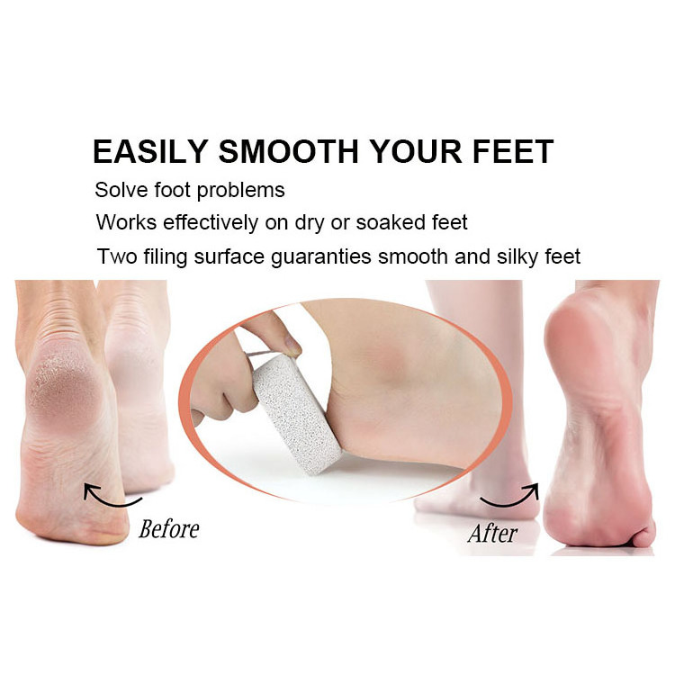 Hot Sales Foot Scrubber Pedicure Exfoliation Tool Natural Earth Lava Pumice Stone Cracked Heels Foot File