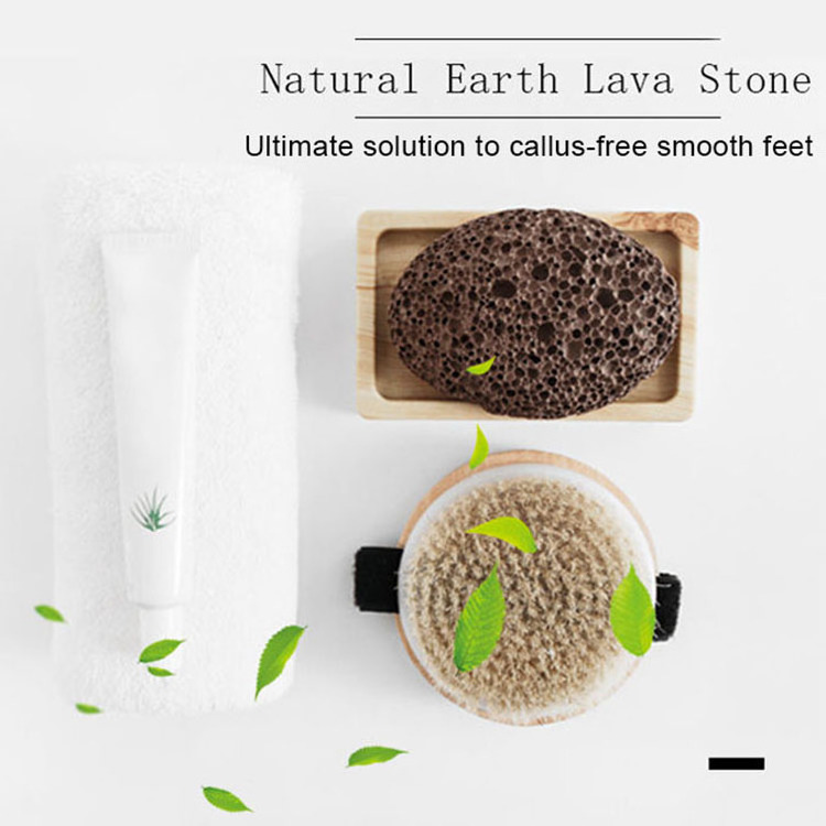 Professional lava pumice stone natural volcanic stone feet cleaning exfoliating scrub for callus remover foot file