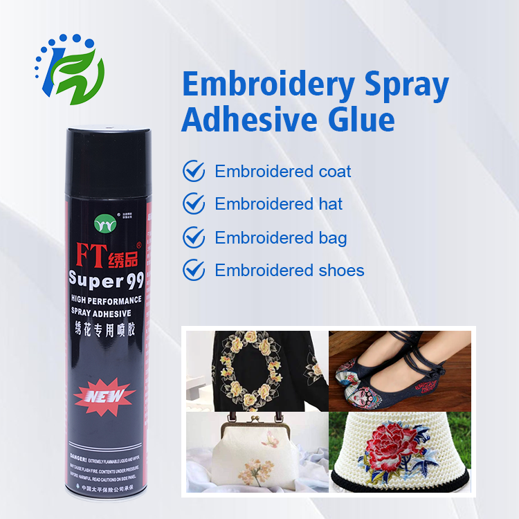 Embroidery Aerosol strong adhesive Self Multi-purpose Transparent Composite Spray Adhesive Glue For Fabric