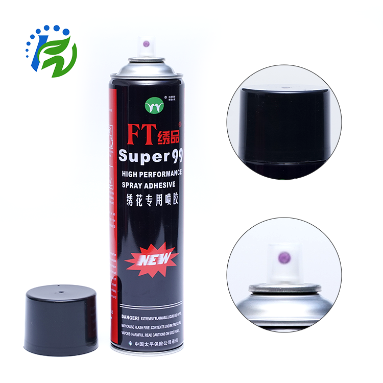 Wholesale Embroidery Ts Super 99 Spray Foam Adhesive Fabric Strong Spray Glue Temporary Spray Adhesive For Embroidery