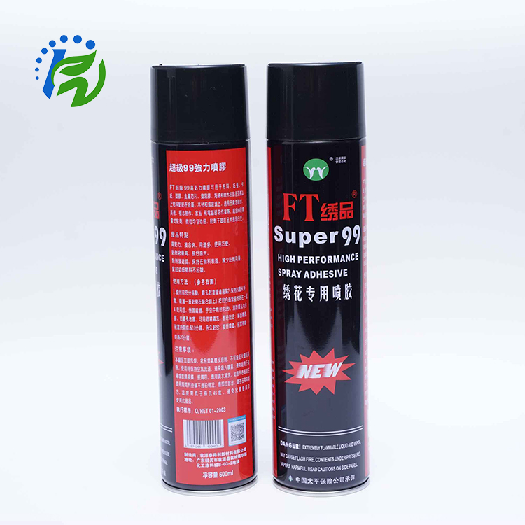 Wholesale Embroidery Ts Super 99 Spray Foam Adhesive Fabric Strong Spray Glue Temporary Spray Adhesive For Embroidery