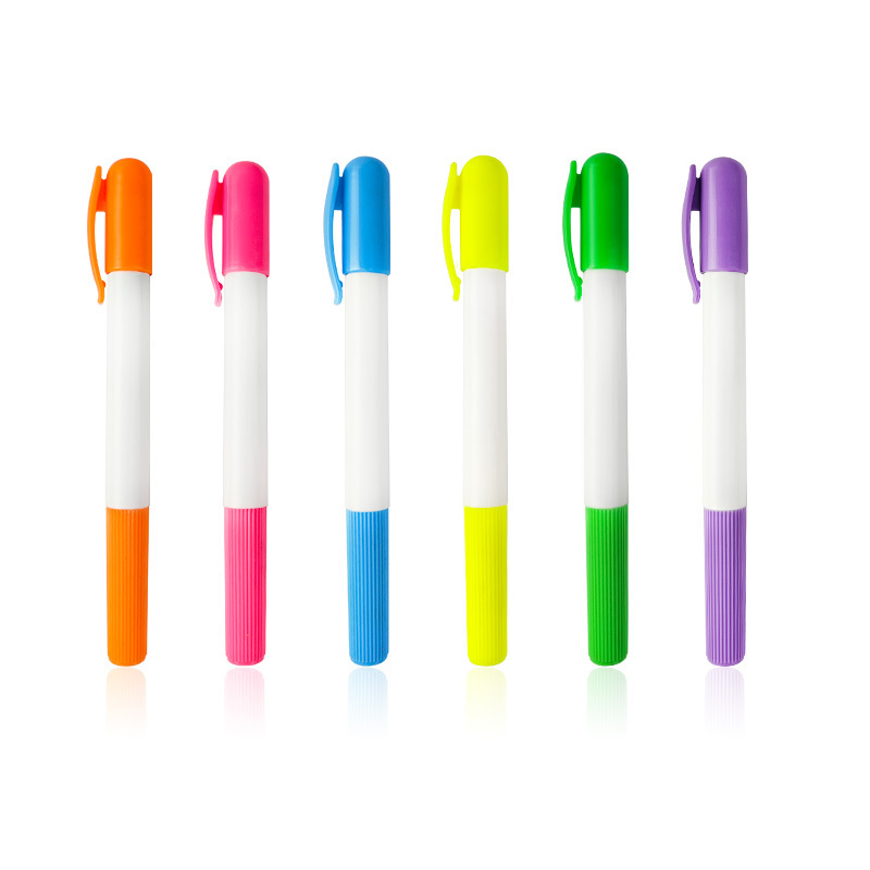 Novelty Stationery New Design Crayon Highlighter Colorful Fluorescent Solid Highlighter