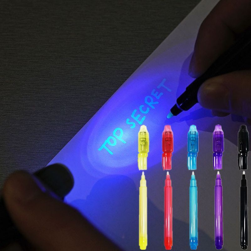 KHY Cheap Wholesale UV LED Light Magic Pen Invisible Ink Pen