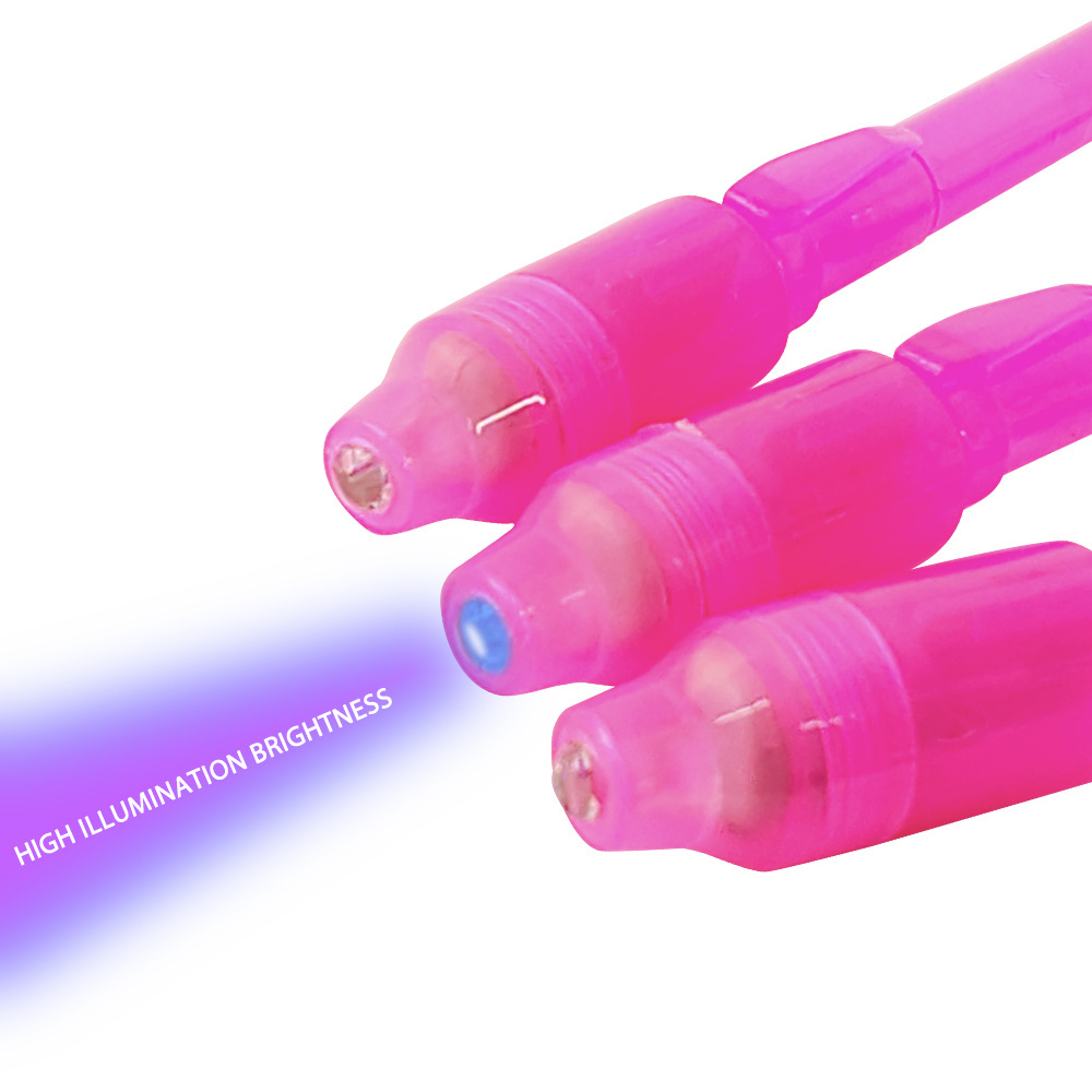 Promotional Magic Invisible Ink UV Pens, UV Light Pen with Laser Pointer