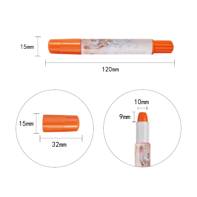 KHY Temporary Kids Dye Colour Water-Based Non-toxic Beard Chalk Color Washable Durable Beauty Hair Paint Wax Pen Stick Crayon