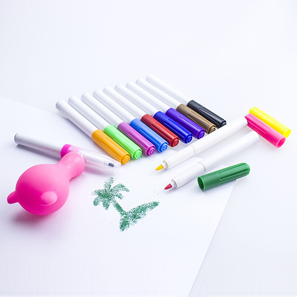 Children use high quality vivid colors non-toxic blow pen