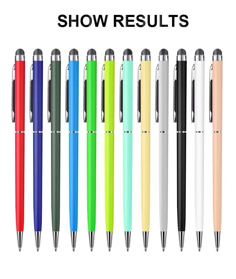 KHY Hot Sale Free Sample Hot Sales Logo Customized Screen Pen Metal Ballpoint Stylus Pen For Mobile Phone