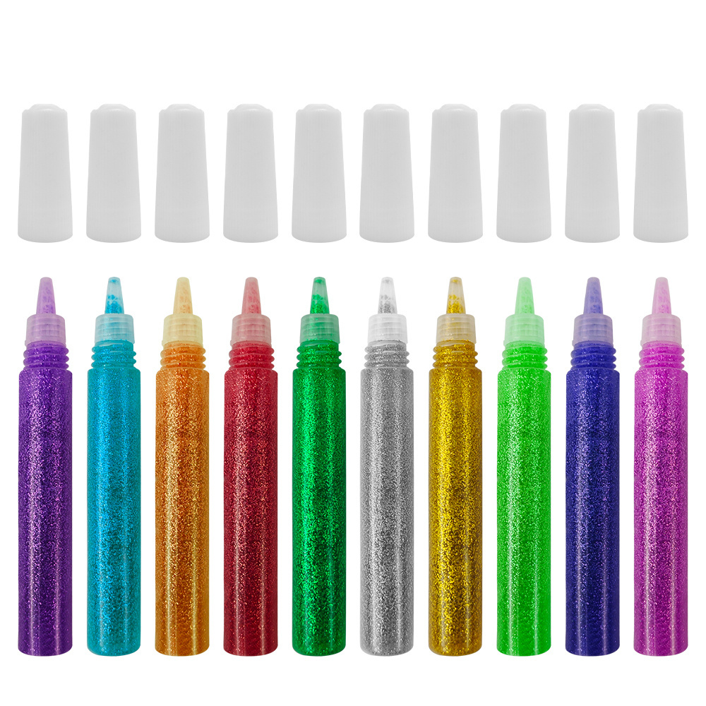 Environment Friendly Non-toxic Glitter Glue Pens