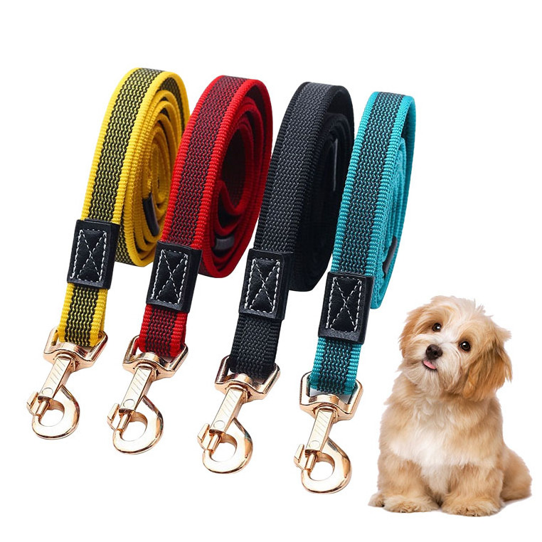 2023 New Factory Custom Non-slip Nylon Quick Release Outdoor Walking Training Dog Leash with Metal Hook