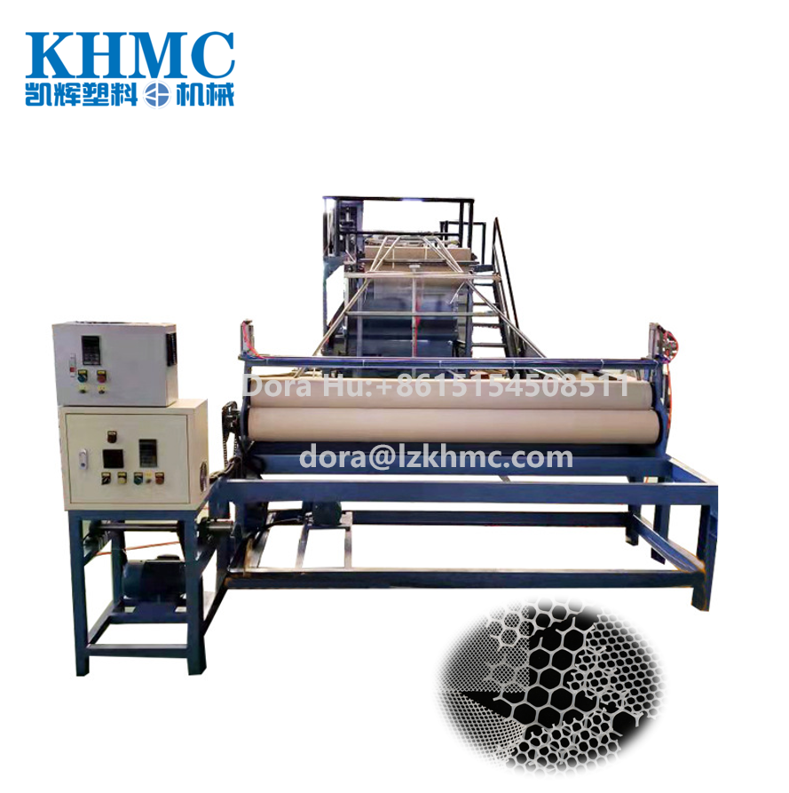 Plastic warning mesh fencing flat net making machine