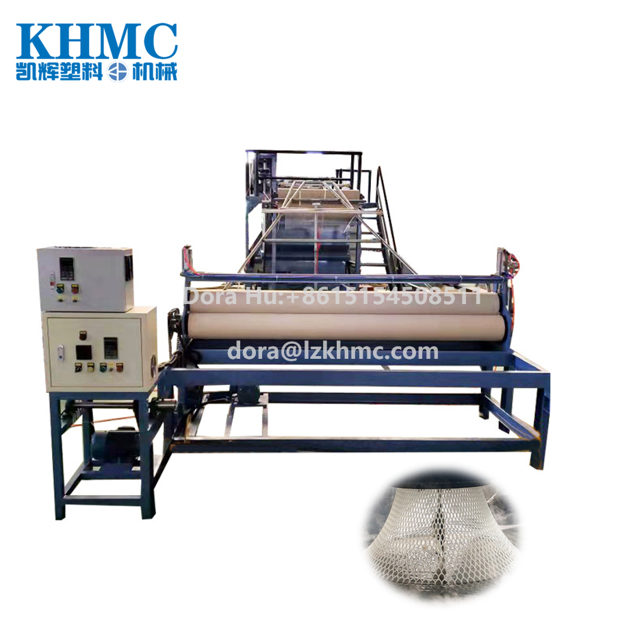 HDPE plastic square garden fence trellis netting mesh making machine breeding net extrusion line