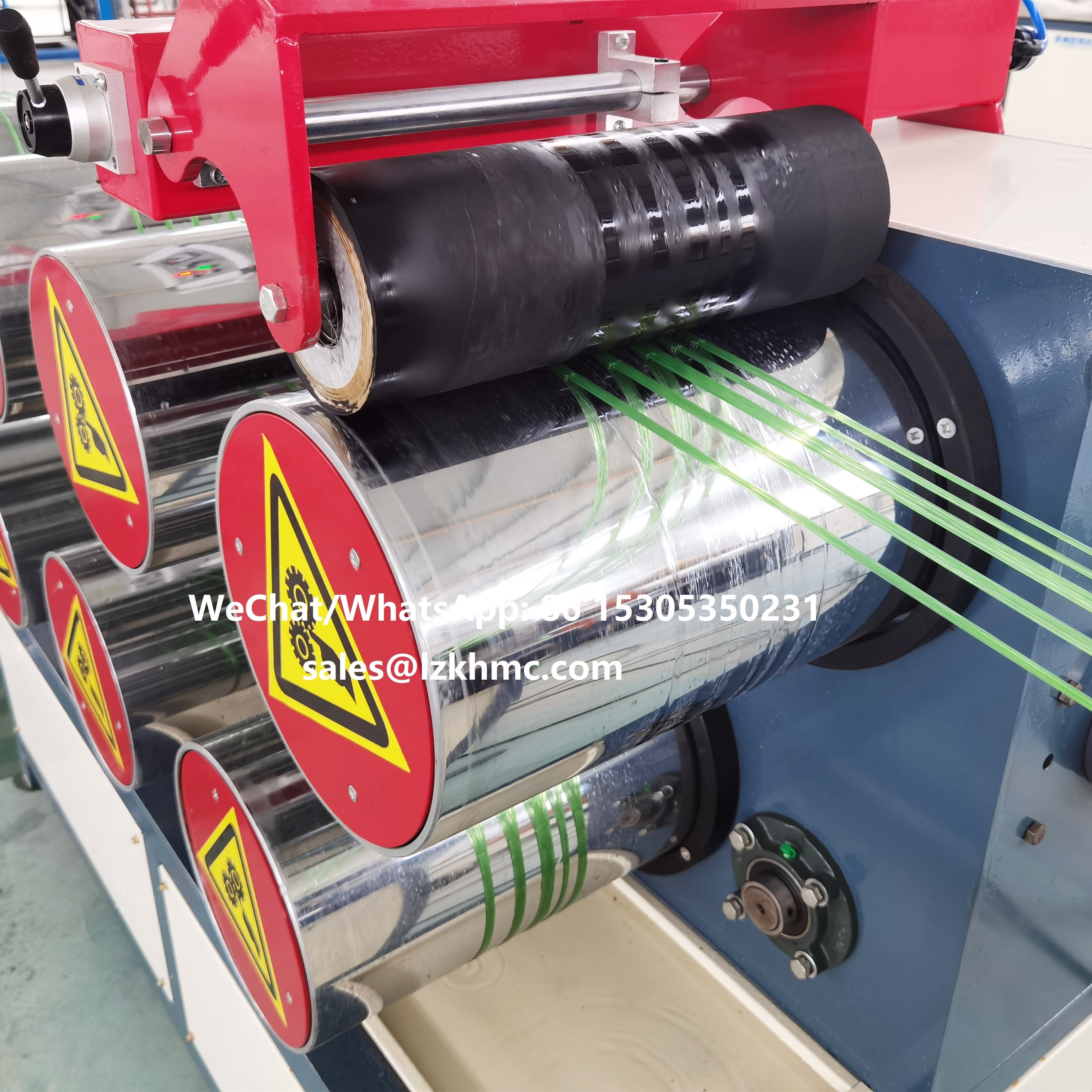 Recycled polyester filament yarn pet broom making machine