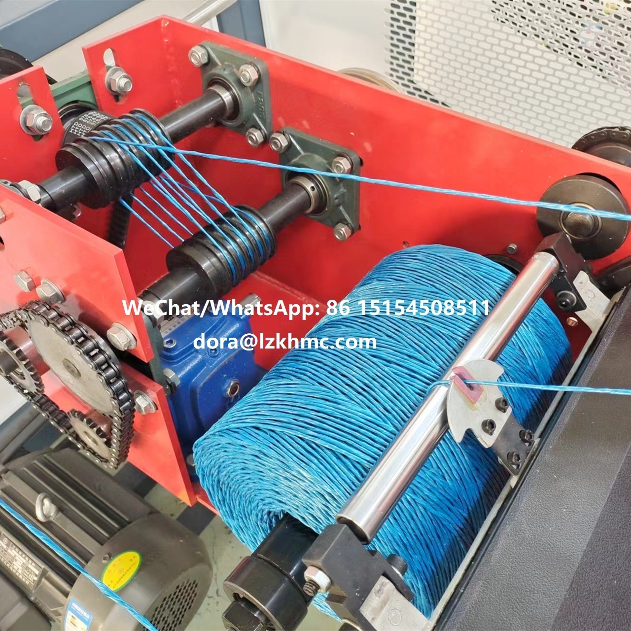 PP Rope Twisting Machine Plastic Rope Twisted Twine Spool Winding Machine