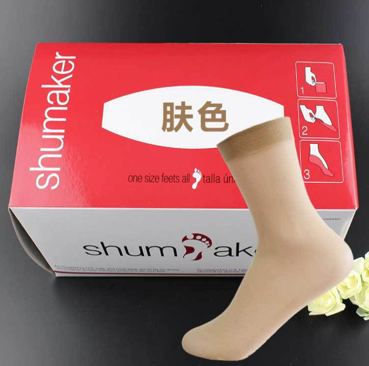 Stock indoor alley try on pop white black beige men tube polyester disposable socks transparent sock sox stock