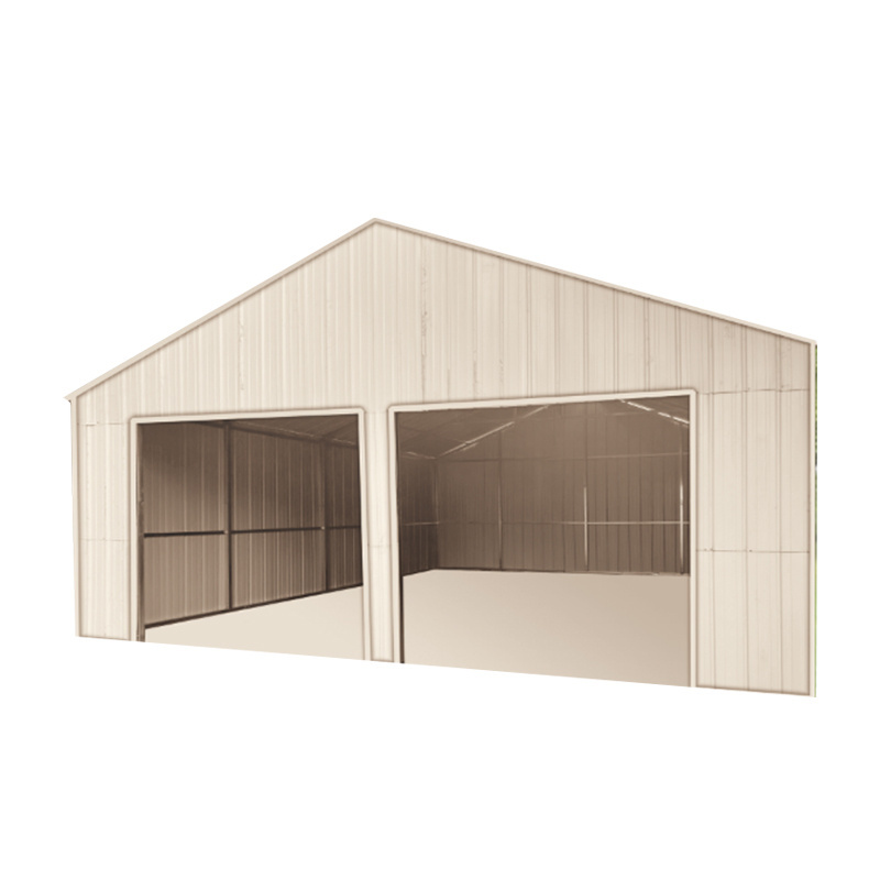 KJ Sustainable Metal Car Garage shed for sale Prefabricated home mobile home Carport Shed22 x 23 ft Metal Doouble Garage