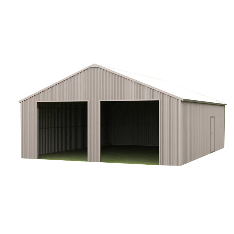 KJ outdoor steel mobile flat pack garage shed shelter  metal frame portable carport for car 22 x 23 ft Metal Doouble Garage