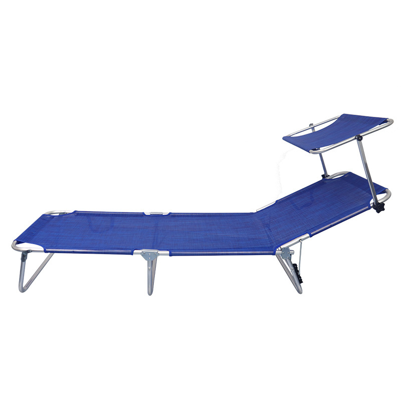 Sun Beds Outdoor Furniture Lounger Outdoor Beach Yard Pool Folding Sun Lounger Chair With Canopy