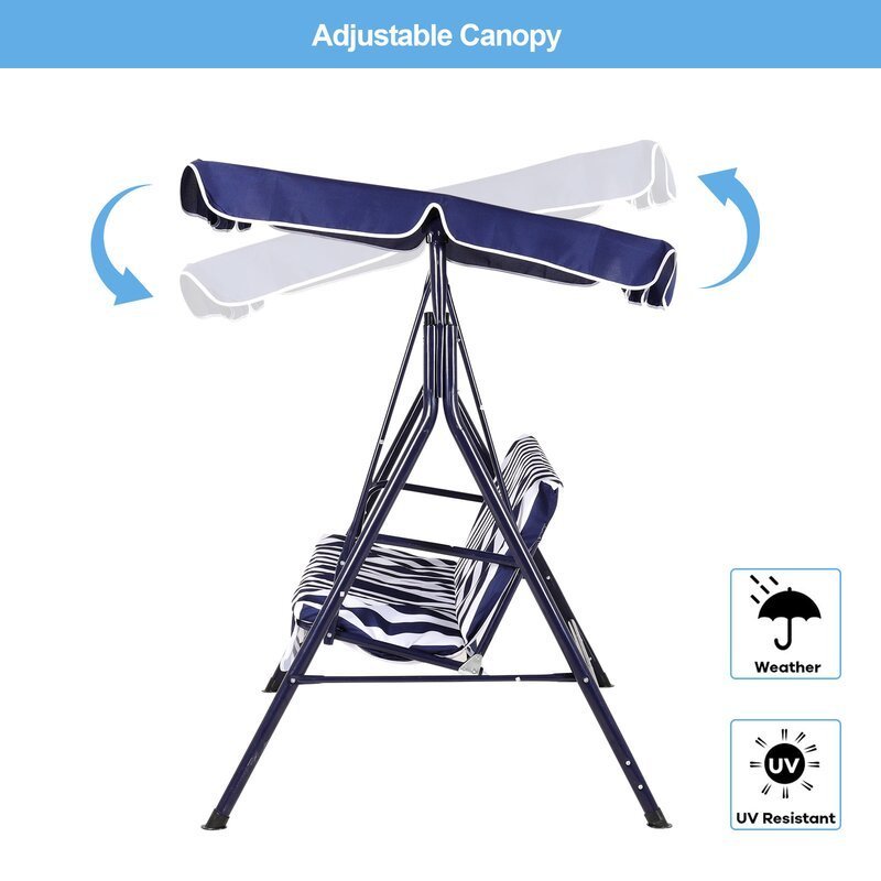 Popular Outdoor Double Seat Floating Ceiling  Canopy Hanging Hammock Swing Chair With Stand