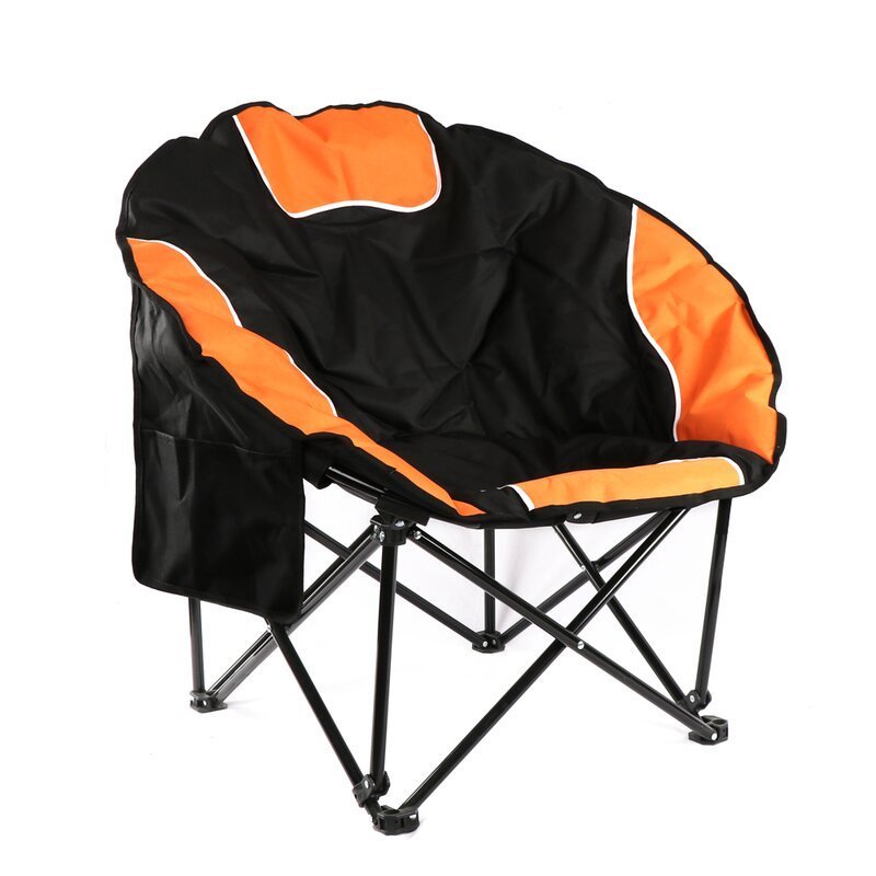 2022 Modern  Outdoor Rocking Round Recliner Pocket Camp Chair Beach Foldable Backpack Moon Fishing Chair