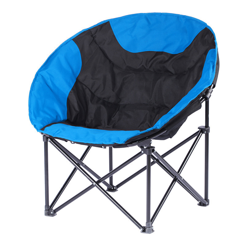 2022 Modern  Outdoor Rocking Round Recliner Pocket Camp Chair Beach Foldable Backpack Moon Fishing Chair