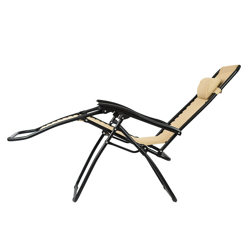 2022 Outdoor Metal And Fabric Strong Folding Zero Gravity Leisure Garden Chair Beach Chaise Lounge Chairs for Wholesale