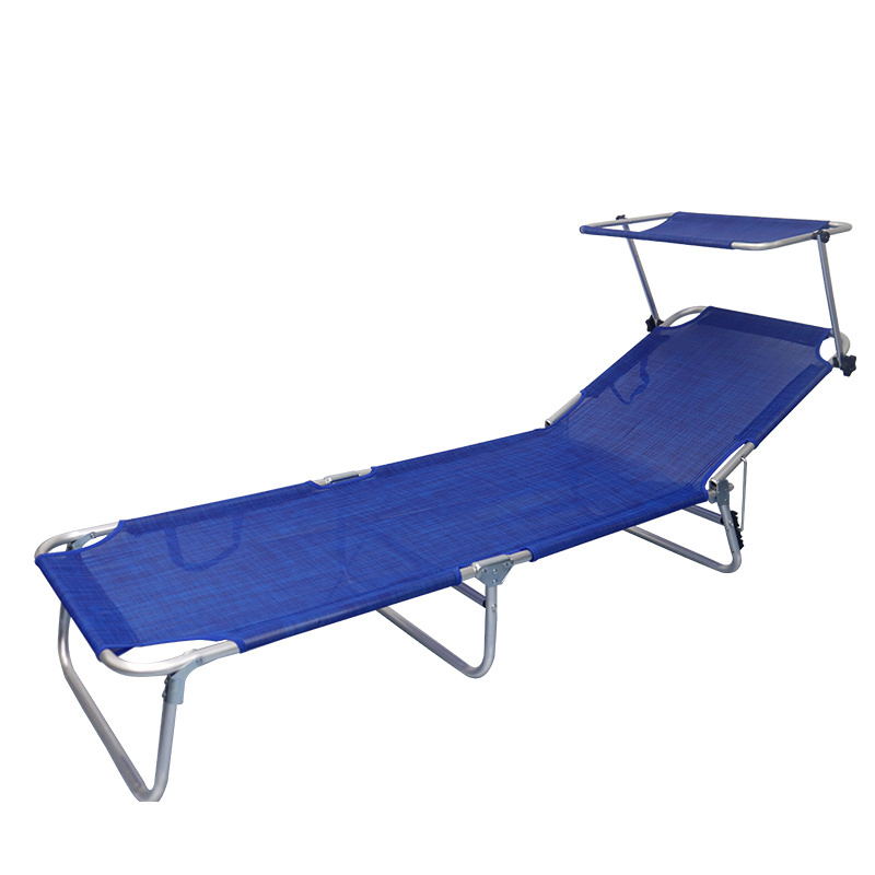 Sun Beds Outdoor Furniture Lounger Outdoor Beach Yard Pool Folding Sun Lounger Chair With Canopy