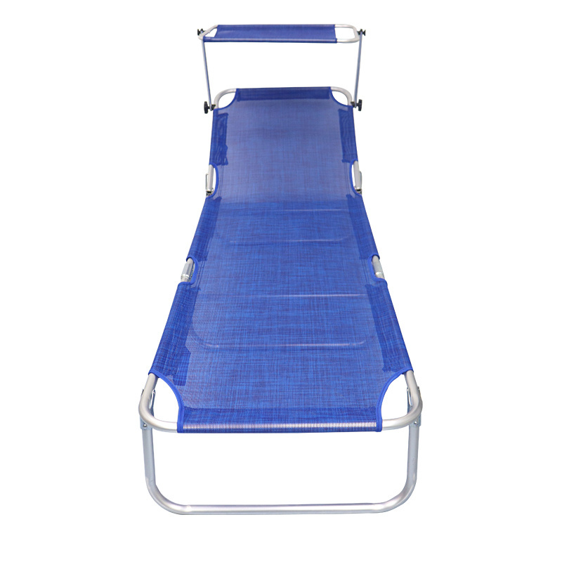 Sun Beds Outdoor Furniture Lounger Outdoor Beach Yard Pool Folding Sun Lounger Chair With Canopy