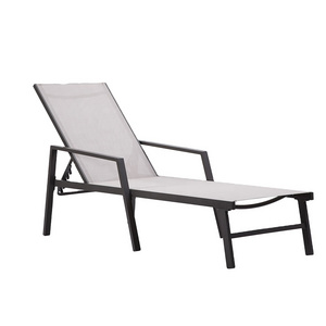 Hot Selling Wholesale Pool Deck Outdoor Furniture Fabric Adjustable Lounge Aluminum Beach Chair