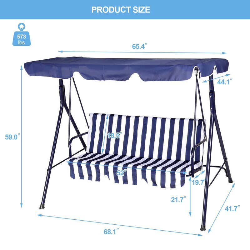 Popular Outdoor Double Seat Floating Ceiling  Canopy Hanging Hammock Swing Chair With Stand