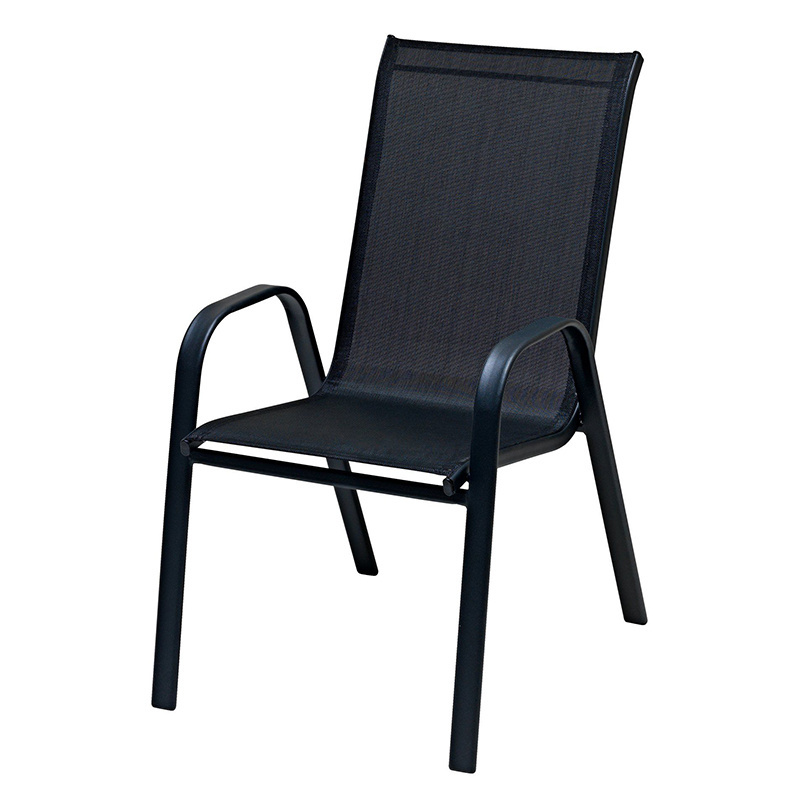 New Style Outdoor Stacking Teslin Chair Garden High Back Dining Chair Patio Garden Leisure Chair