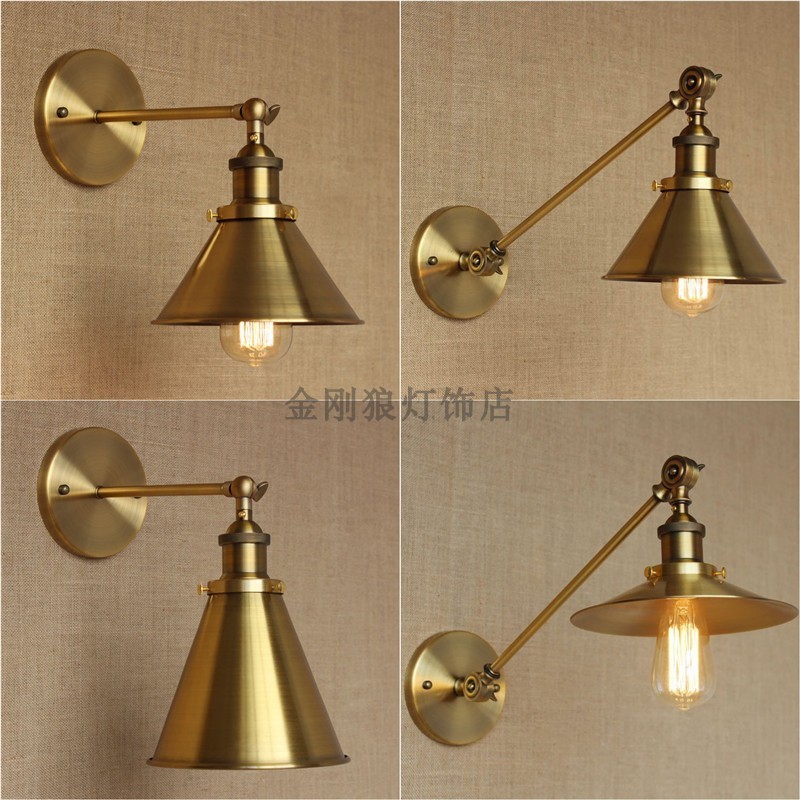 Modern Adjustable Swing Arm Hotel Wall Lamp Black Metal Lampshade Folding Rocker Arm Bedside Reading Light Wall Sconce Light