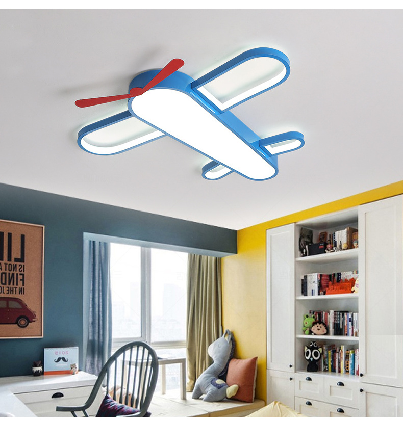 Bedroom Ceiling Lamp Simple Cartoon Wholesale Kindergarten Aircraft Decorative Children's Room Airplane led ceiling Lighting