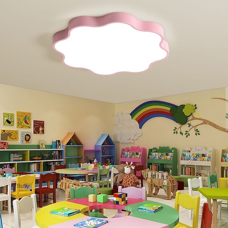 Flower Children's Room Ceiling Lamp Colorful Creative Boys and Girls Bedroom Room Light Kindergarten Kids LED Ceiling Light