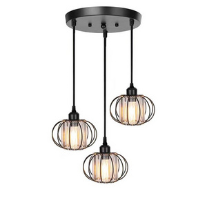 Flush Mount Ceiling Light Fixture Small Crystal Lighting Indoor LED Iron Cage Ceiling Light Home Pendant Lamps