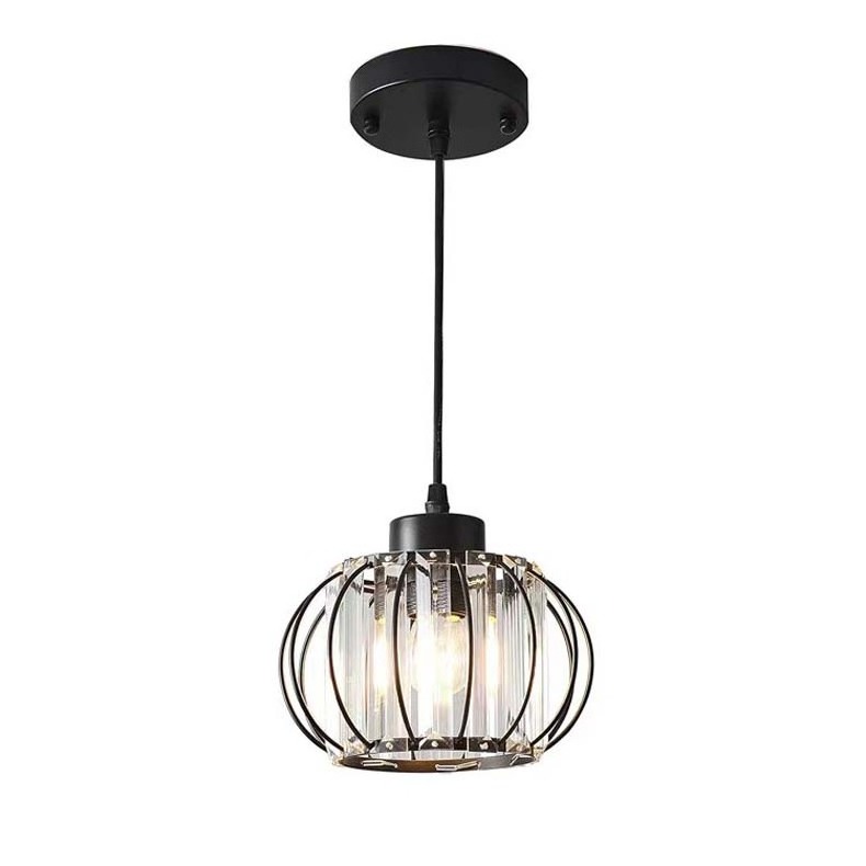 Flush Mount Ceiling Light Fixture Small Crystal Lighting Indoor LED Iron Cage Ceiling Light Home Pendant Lamps