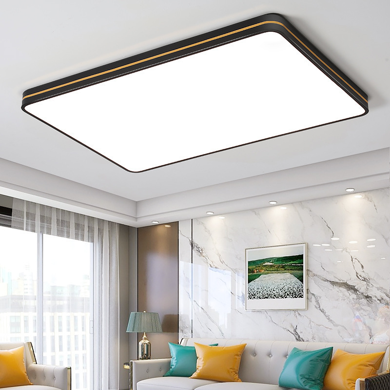 New LED living room bedroom ceiling light simple modern atmosphere restaurant high quality LED ceiling lamp Black Gold Simple