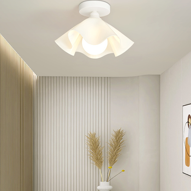 Modern minimalist flower children's room ceiling lamp warm bedroom romantic E27 ceiling light for Cloakroom  Aisle Corridor