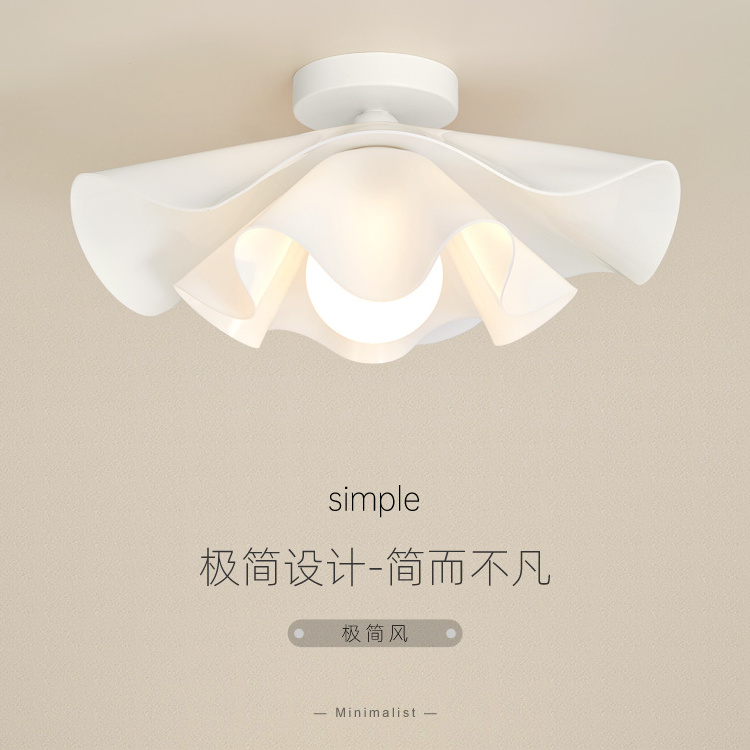 Modern minimalist flower children's room ceiling lamp warm bedroom romantic E27 ceiling light for Cloakroom  Aisle Corridor