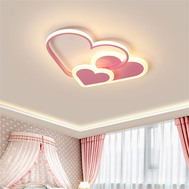 Creative cartoon cloud children's room ceiling light macaroon bedroom study Butterfly pink indoor LED ceiling lamp for girls