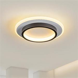 Classic Practical Square Round Entrance Hall Foyer Ceiling Lamp Bedroom Study Hallway Ceiling Light Bright Natural LED Black 95