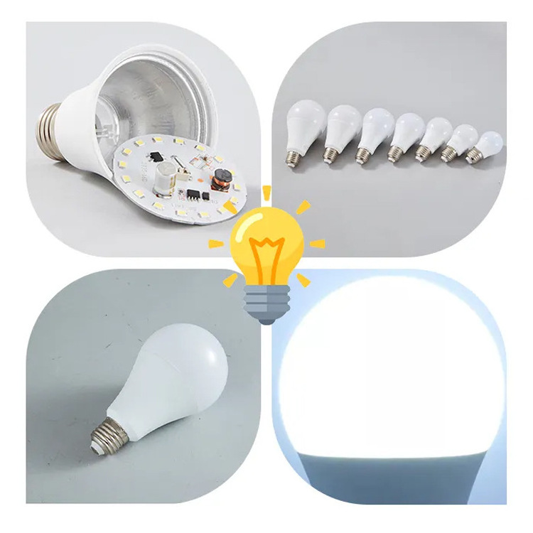 Bright white light bulb 7W 9W 12W 15W white warm light High Quality E27 Lamp Head Super Bright LED Bulb Lighting