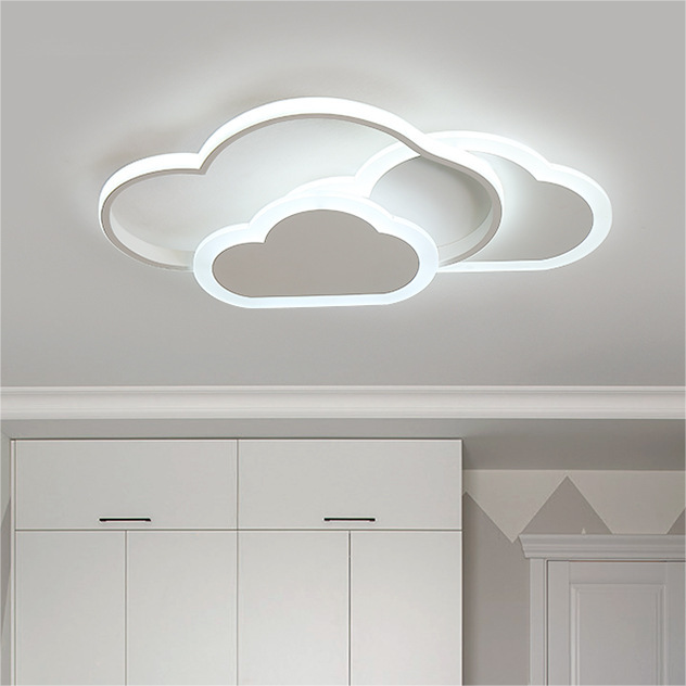 Creative cartoon children's room ceiling light white hundred living room bedroom Clouds indoor led ceiling lamp for kids