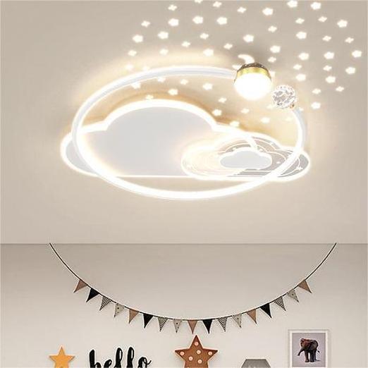 Pink moon children's room ceiling lamp three colours light bedroom living room ceiling light led for indoor white bedroom